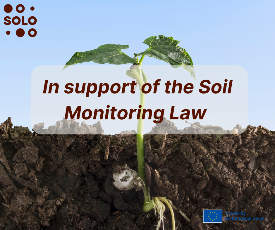Statement in support of the Soil Monitoring Law
