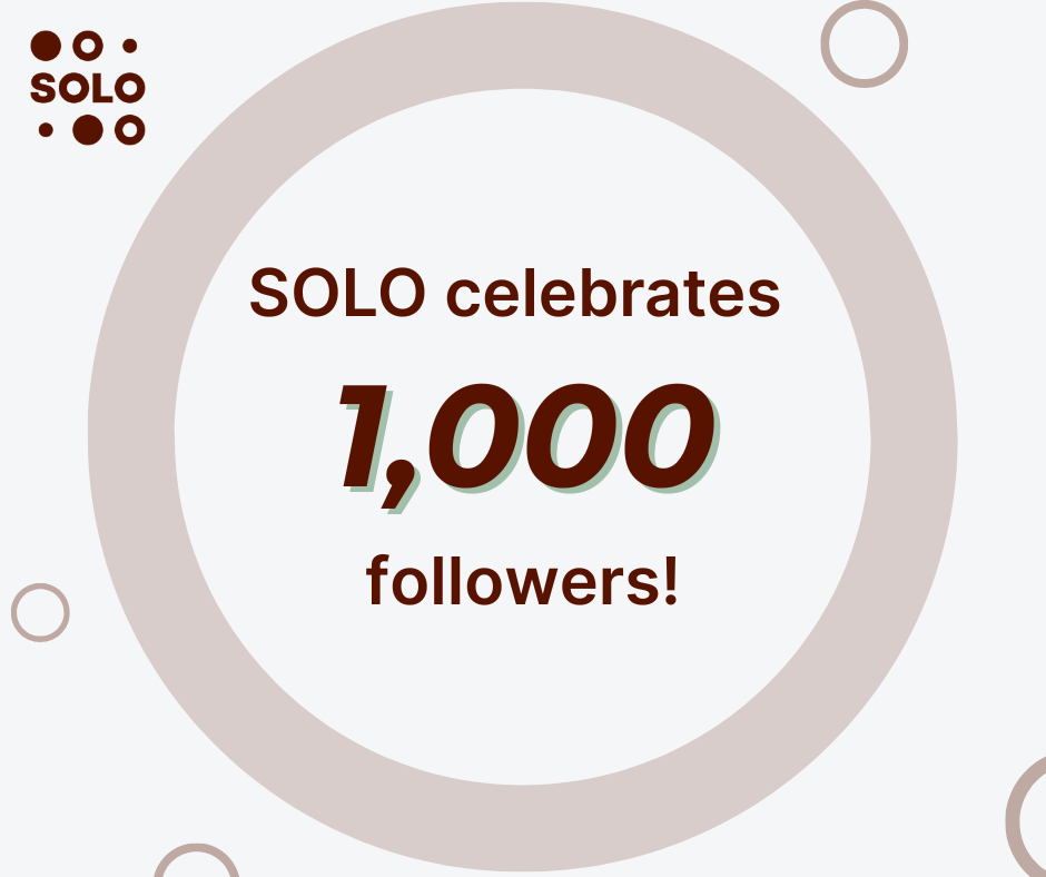 SOLO celebrates 1,000 followers!